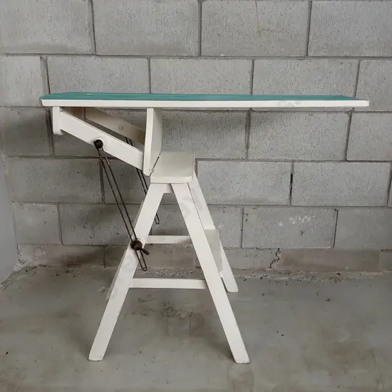 VINTAGE FOLDING WOODEN TABLE, H 80CM X W 94CM X D 41CM
