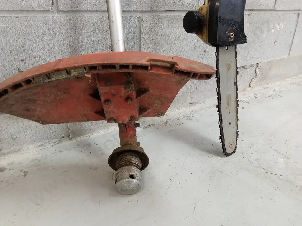 ATTACHMENT PIECES, WEED WHACKER AND CHAINSAW. Image 1++