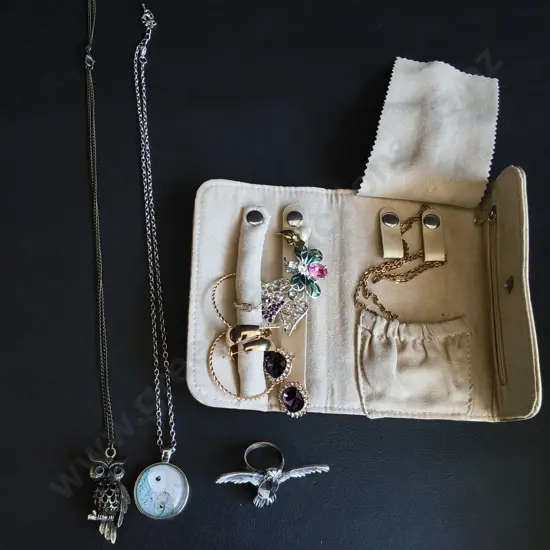 MIX OF JEWELRY AND JEWELRY CASE