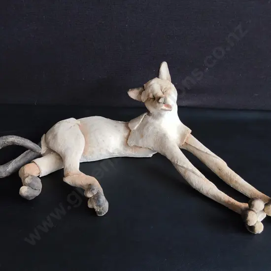 COUNTRY ARTISTS "A BREED APART", "SASHA" CAT FIGURINE BY GRANT PALMER, W 53 CM