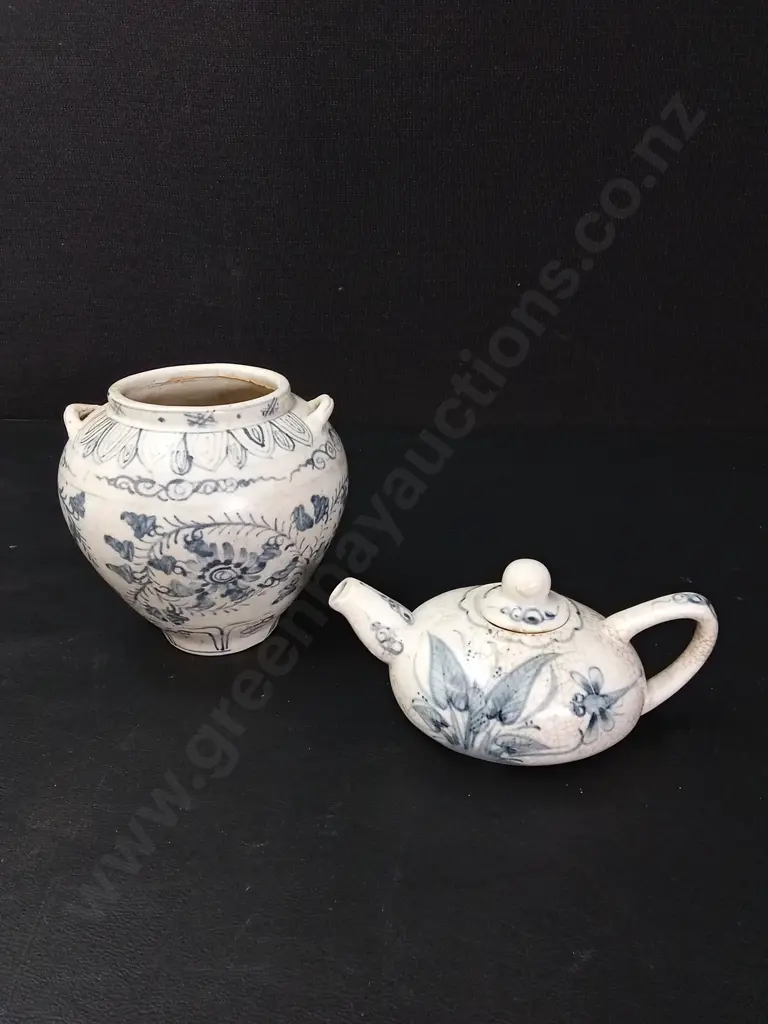 CERAMIC TEAPOT AND VASE H12CM Image 1++