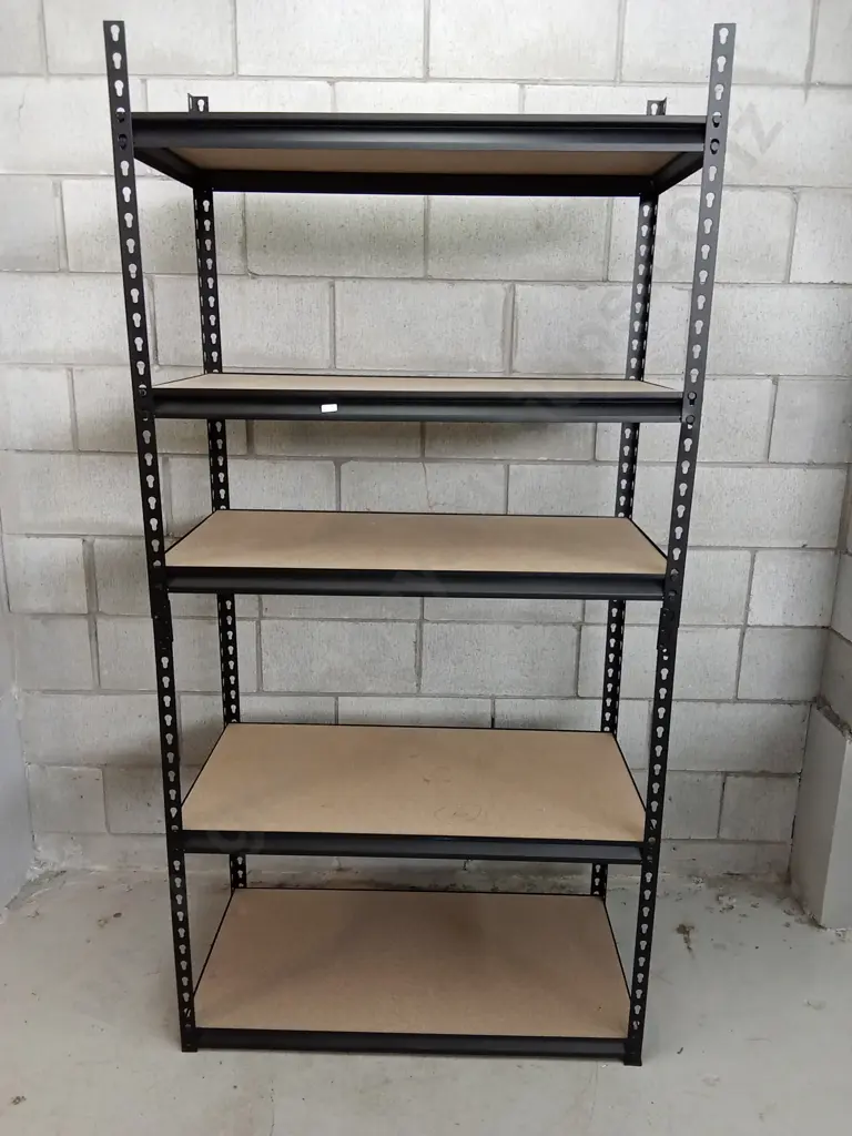 5 TIER GARAGE SHELVING UNIT, H 183CM X W 92CM X D 46CM Image 1++