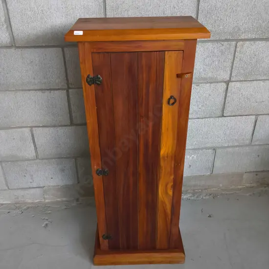 TALL SLIM WOODEN STORAGE CABINET, H 1.08 M X W 43 CM