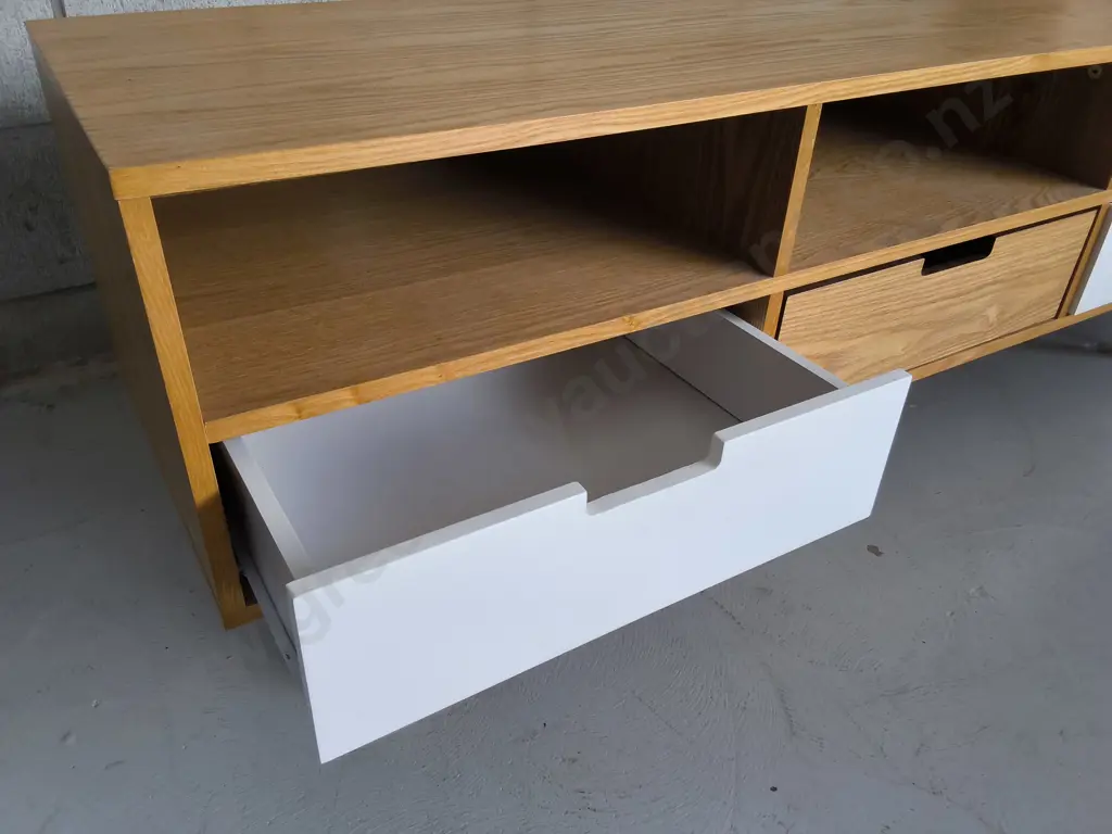 MODERN NORDIC STYLE ENTERTAINMENT UNIT, W 1.4 M X H 47 CM X D 40 CM Image 1++