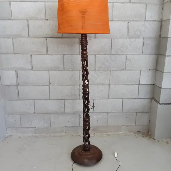 UNTESTED VINTAGE FLOOR LAMP, H 175CM