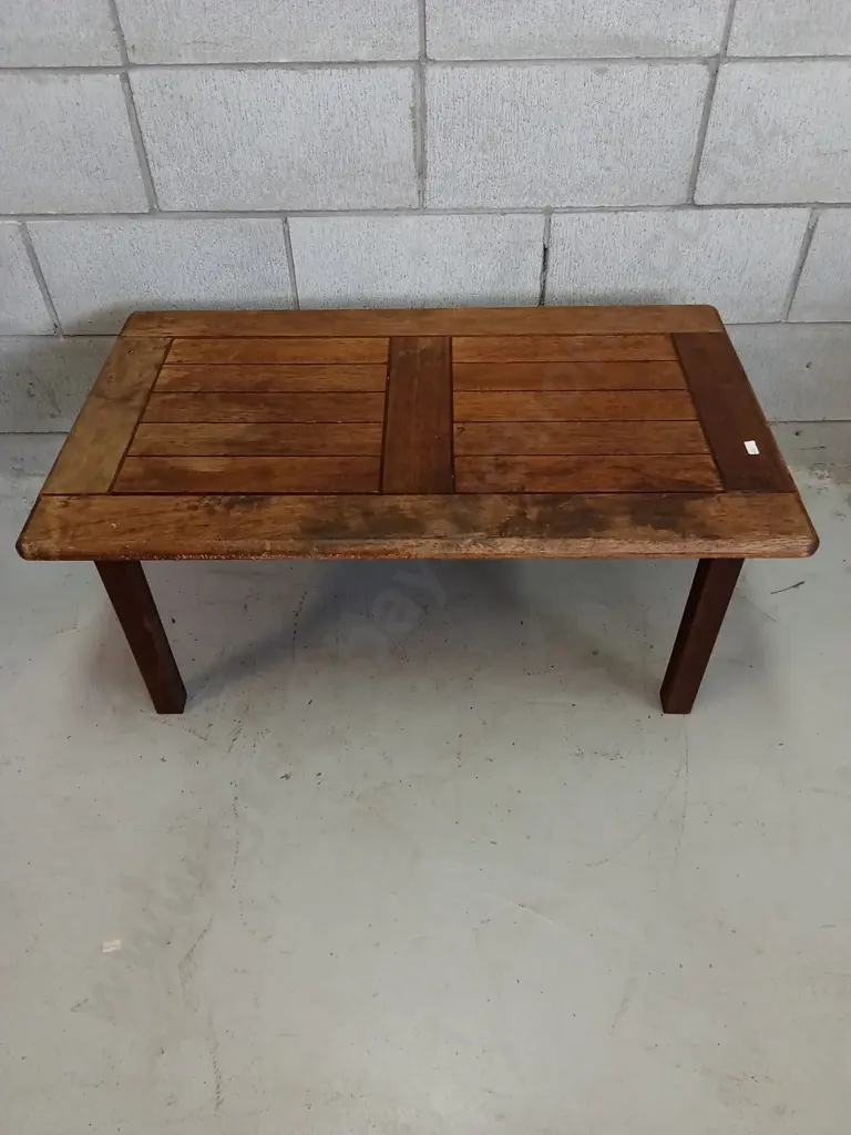 SMALL WOODEN COFFEE TABLE, H 41CM X W 90CM X D 53CM Image 1++