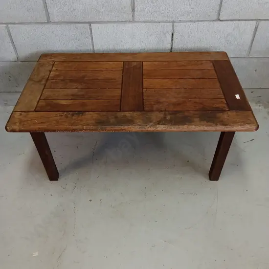 SMALL WOODEN COFFEE TABLE, H 41CM X W 90CM X D 53CM