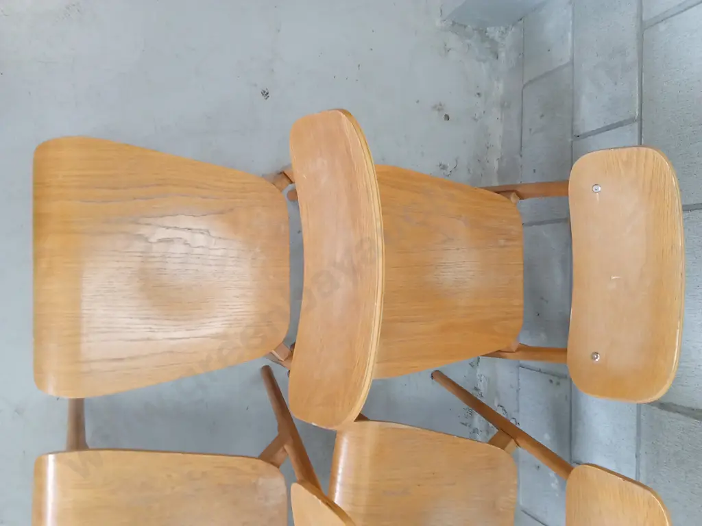 4 WOODEN CHAIRS, 80CM TALL Image 1++
