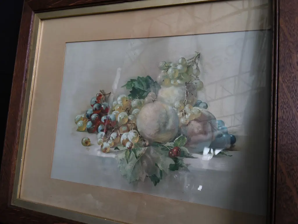 PAIR OF ORIGINAL STILL LIFE WATERCOLOUR PAINTINGS, FRAMED, H 46 CM X W 60 CM Image 1++