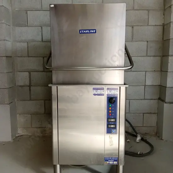 STARLINE M2 PASSTHROUGH HEAVY DUTY COMMERCIAL DISHWASHER, H150CM X W72CM X D75CM