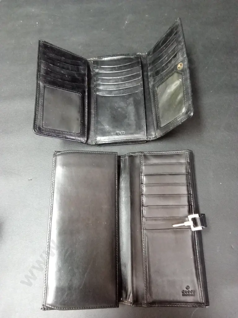 2 BLACK PURSES LONGEST L18.5CM Image 1++