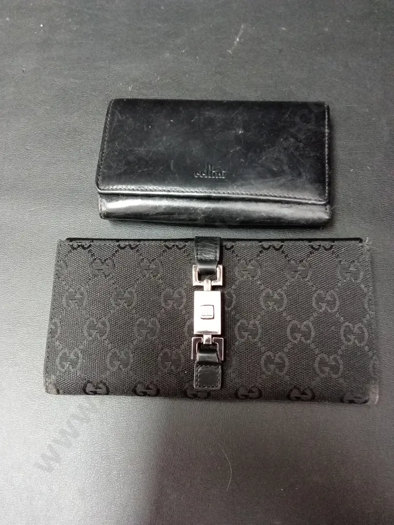 2 BLACK PURSES LONGEST L18.5CM Image 1++