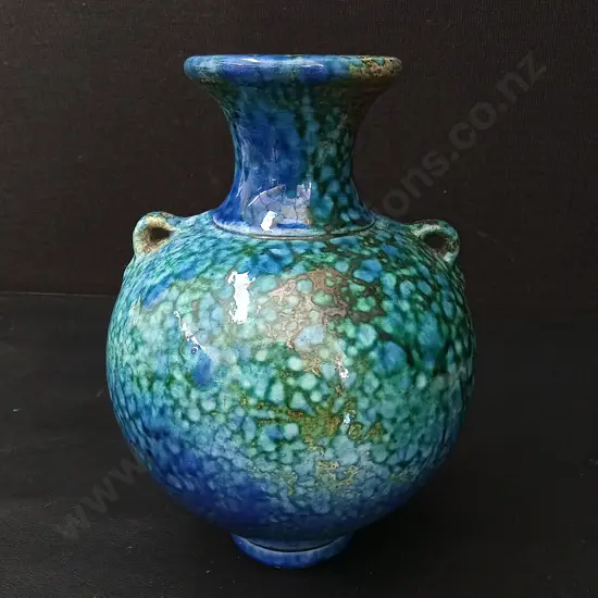 BULBOUS CERAMIC VASE H21CM
