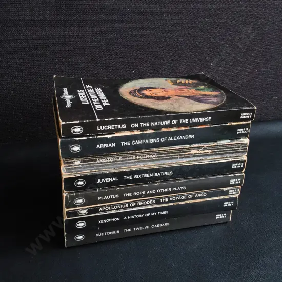 VINTAGE PENGUIN CLASSICS PAPERBACK, GREEK AND ROMAN LITERATURE, 8 PIECES