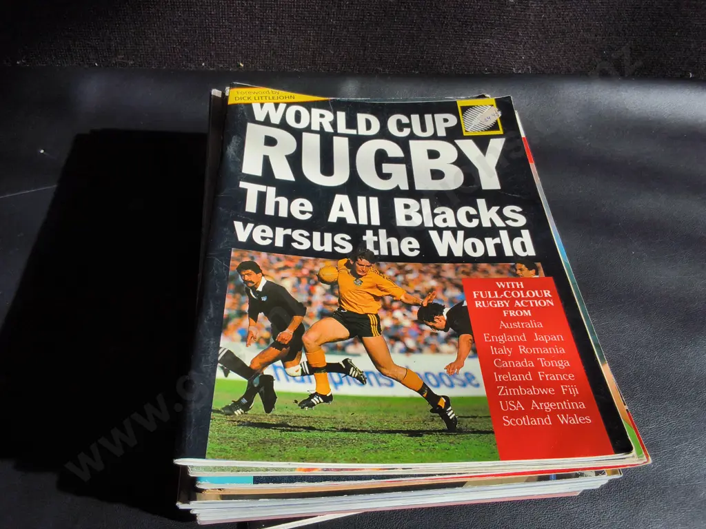 STACK OF VINTAGE RUGBY PUBLICATIONS Image 1++