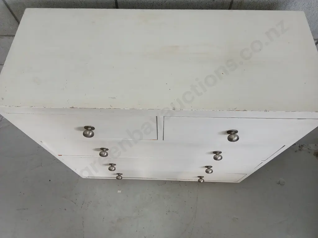 WOODEN CHEST OF DRAWERS, H 93CM X W 89CM X D 37CM Image 1++