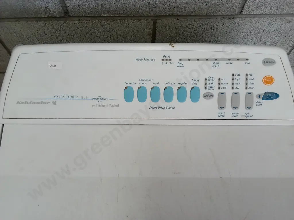 FISHER&PAYKEL KELVINATOR WASHING MACHINE, H 100CM X W 56CM X D 56CM Image 1++