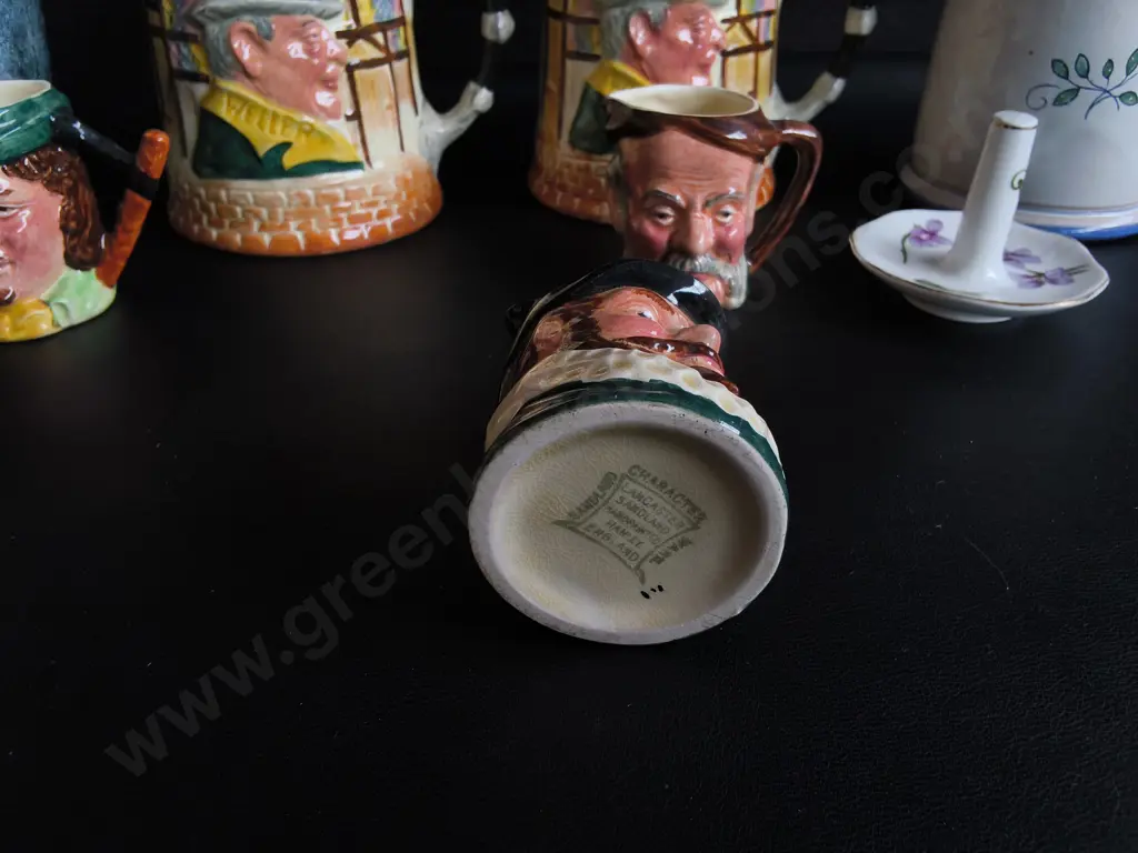 COLLECTION OF VINTAGE ENGLISH CERAMICS, INCLUDING 5 LANCASTER AND SANDLAND CHARACTER JUGS, TALLEST H 20 CM Image 1++