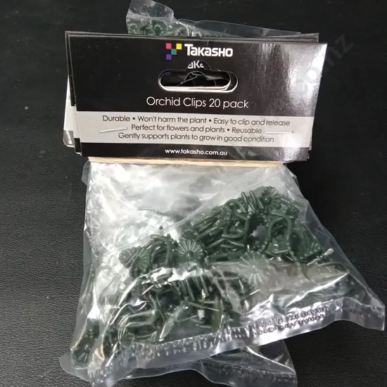 10 TAKASHO ORCHID CLIPS 20 PACKS
