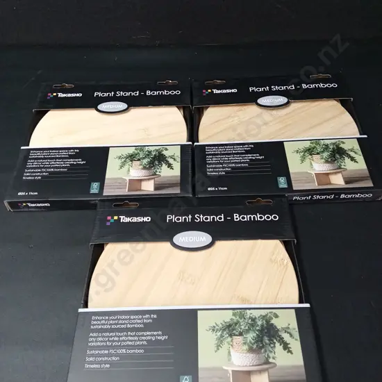 3 BAMBOO TAKASHO PLANT STANDS