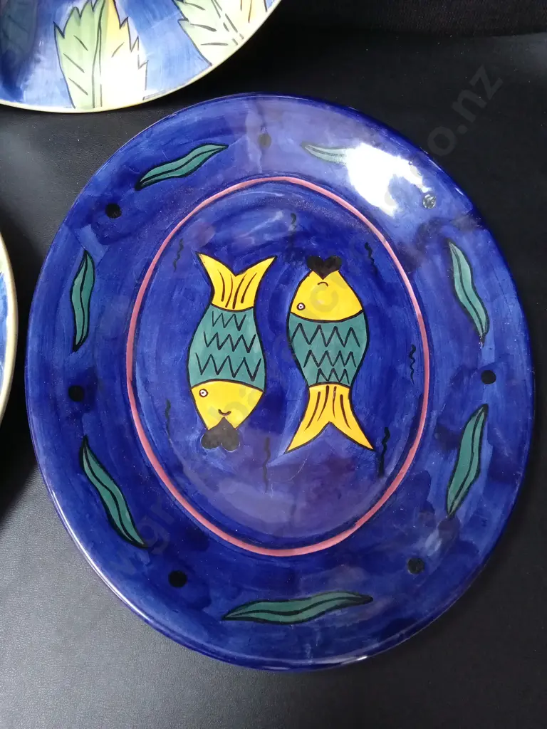3 PLATTERS, 2 MATCHING, D37CM Image 1++
