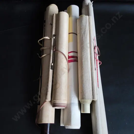5 VINTAGE CHINESE SCROLLS