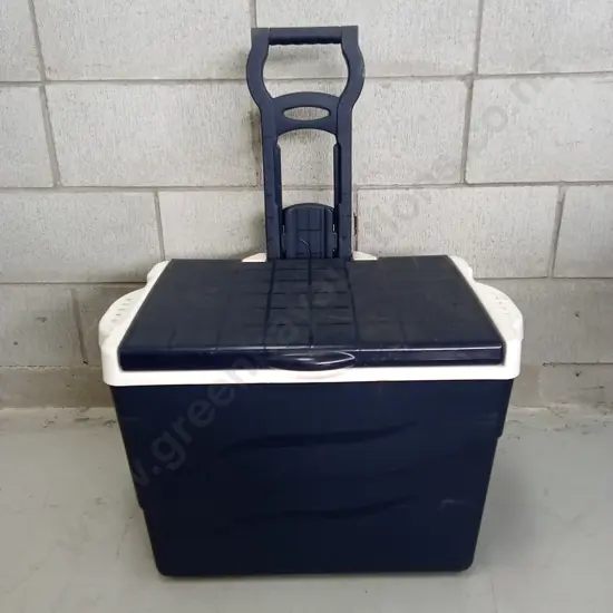 COOLER BIN ON WHEELS, H 43CM X W 55CM X D 36CM