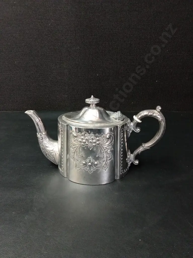 3 PIECES VINTAGE SILVER PLATED TEA SERVICE SET TALLEST H13CM Image 1++