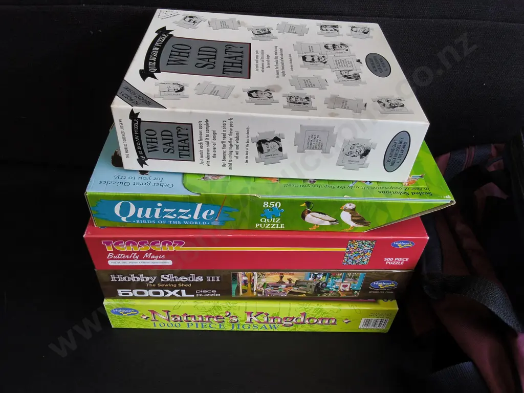 MIX OF PUZZLES AND 2 BAGS Image 1++