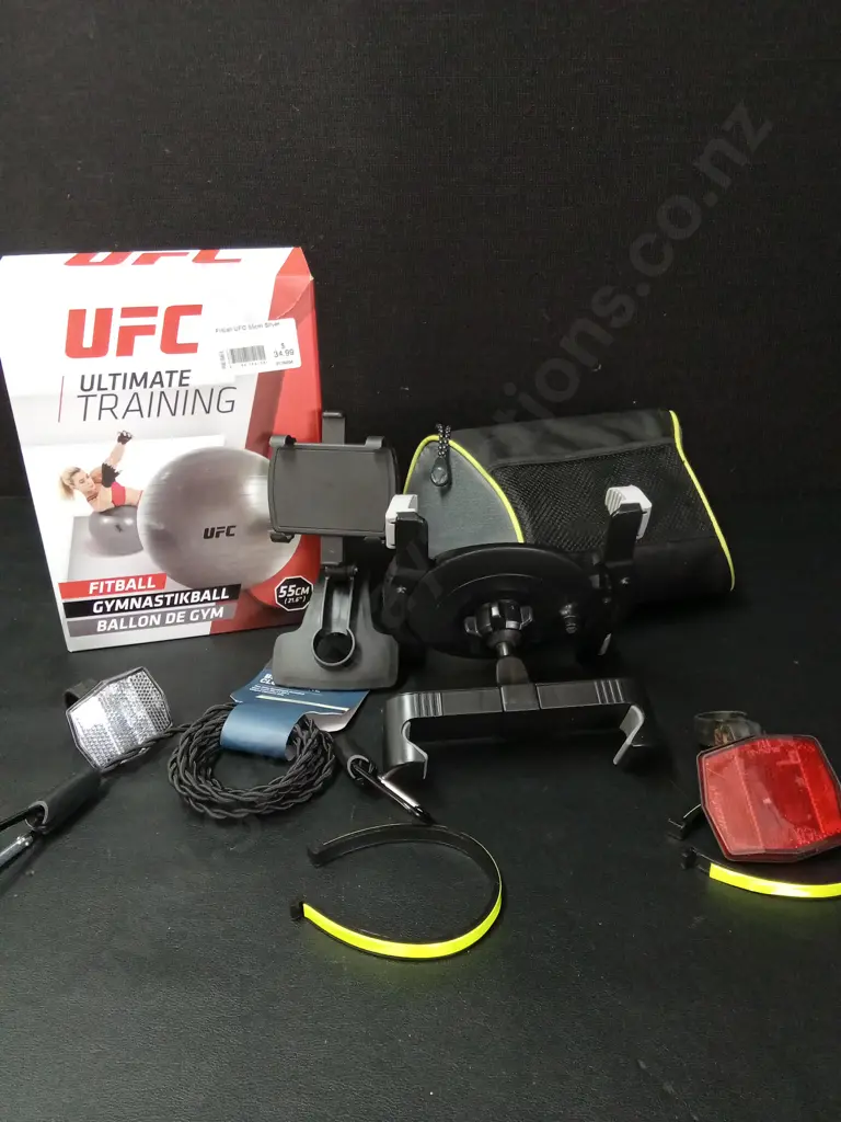 BOX OF EXCERCISE EQUIPMENT Image 1++