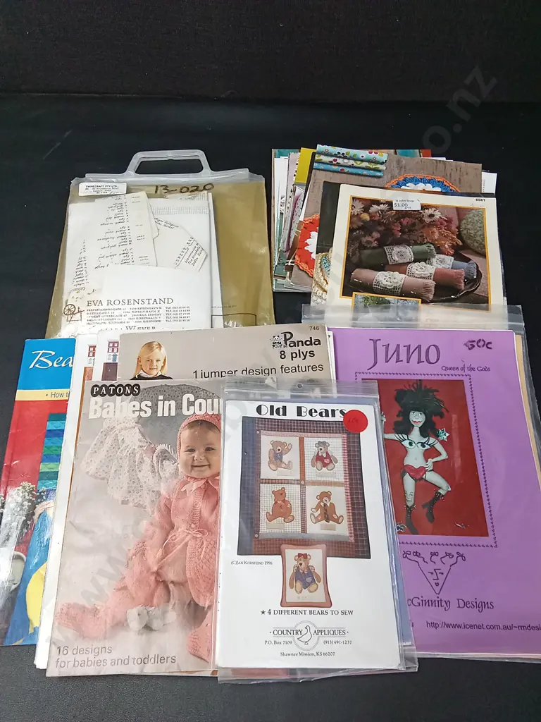 COLLECTION OF VINTAGE SEWING, CROCHET AND QUILTING PATTERNS Image 1++