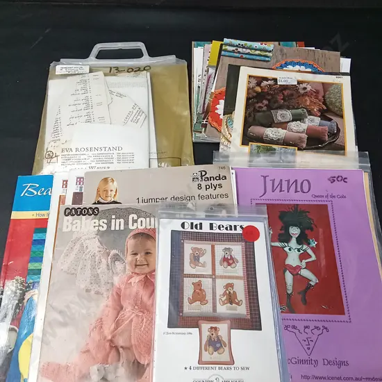 COLLECTION OF VINTAGE SEWING, CROCHET AND QUILTING PATTERNS