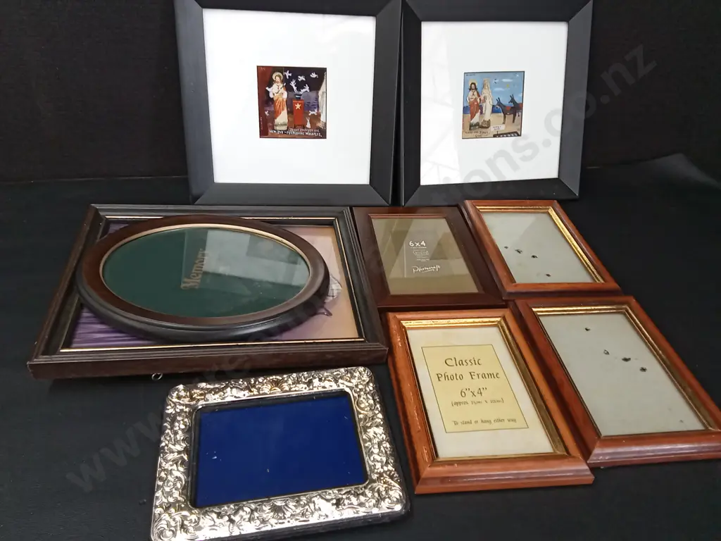 9 VINTAGE PHOTO FRAMES LARGEST 28 X 23CM Image 1++