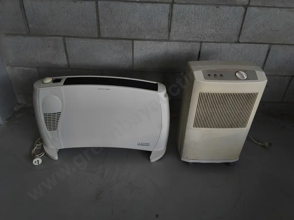 PAIR OF ELECTRIC HEATERS, MOBILEAIR AND GOLDAIR Image 1++
