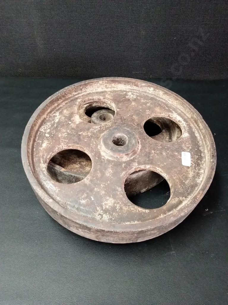 2 CAST IRON WHEELS Image 1++