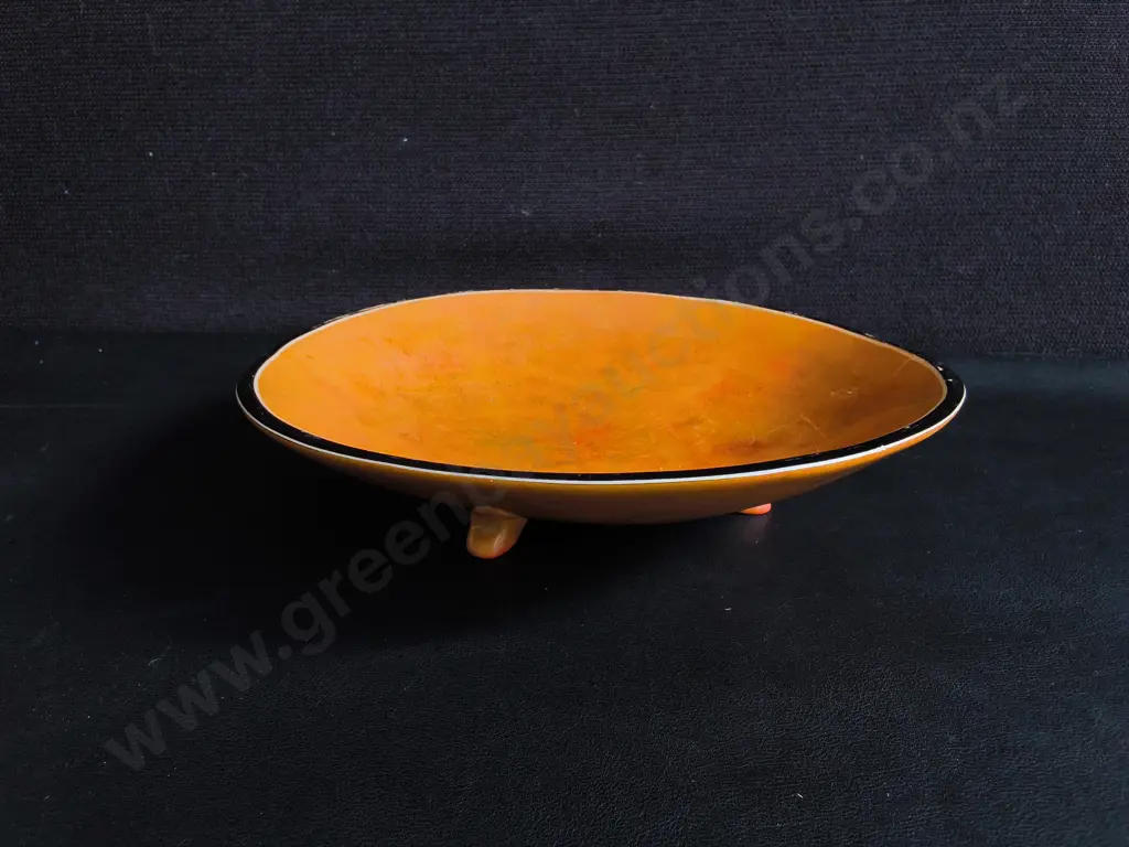 ORANGE FOOTED BOWL, DIA 24 CM Image 1++