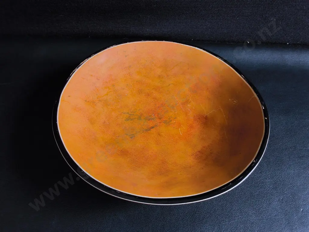 ORANGE FOOTED BOWL, DIA 24 CM Image 1++