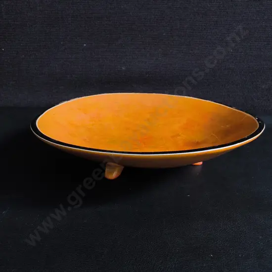 ORANGE FOOTED BOWL, DIA 24 CM