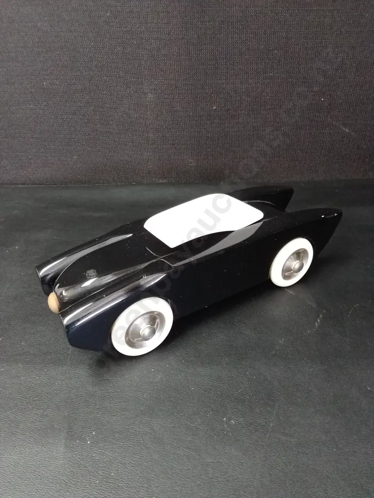3 VIENA ART-DECO WOODEN STREAMLINE CARS LONGEST L32CM Image 1++