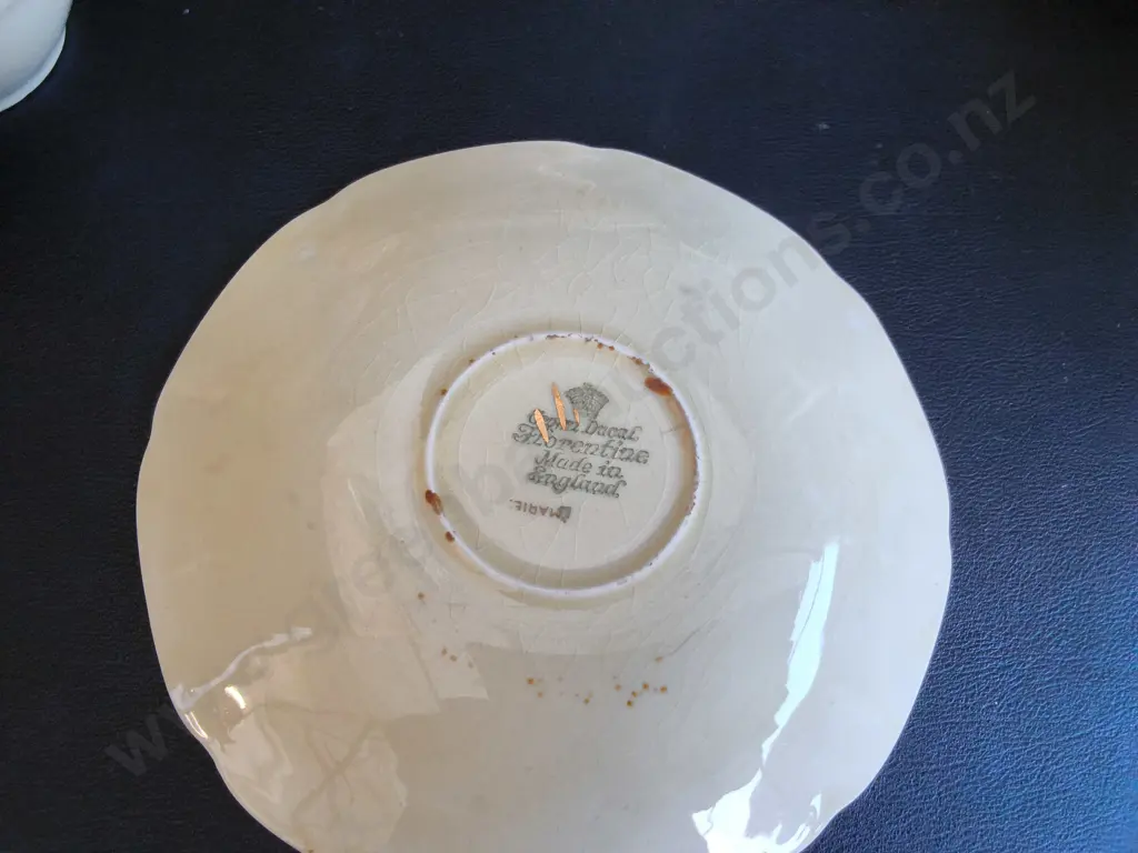 49 PIECE VINTAGE 1930S CROWN DUCAL "FLORENTINE" MARIE DINNERWARE SET, MADE IN ENGLAND Image 1++