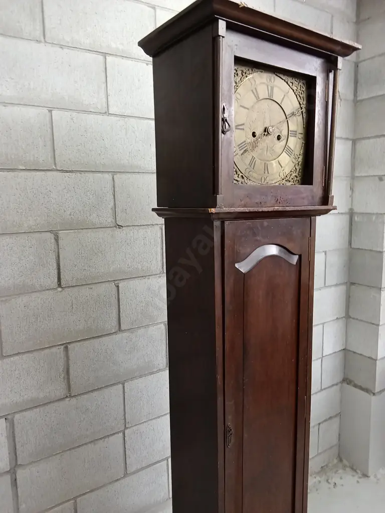 VINTAGE GRANDFATHER CLOCK, NOT WORKING, AND LOOSE TOP, H 199CM X W 47CM X D 29CM Image 1++