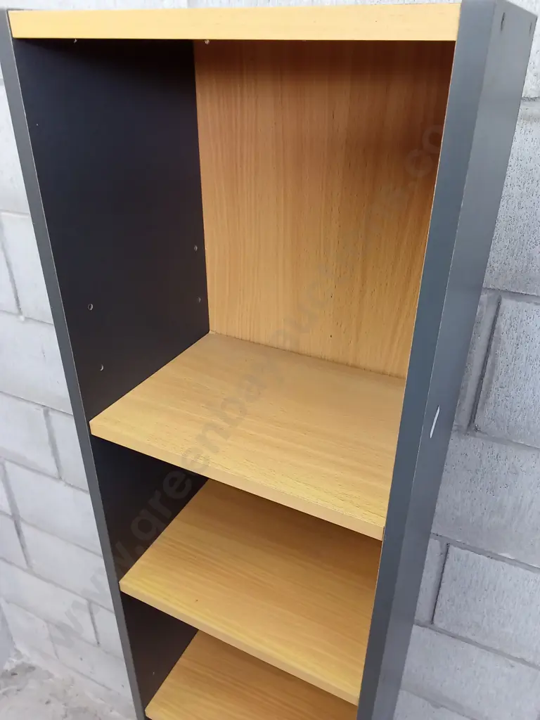TALL 6 TIER OPEN BOOKCASE, H 178CM X W 33CM X D 22CM Image 1++