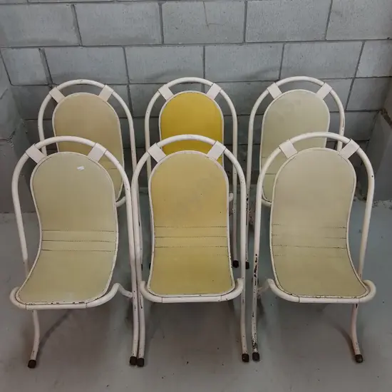 VINTAGE MID-CENTURY STAK-A-BYE STACKNG CHAIRS