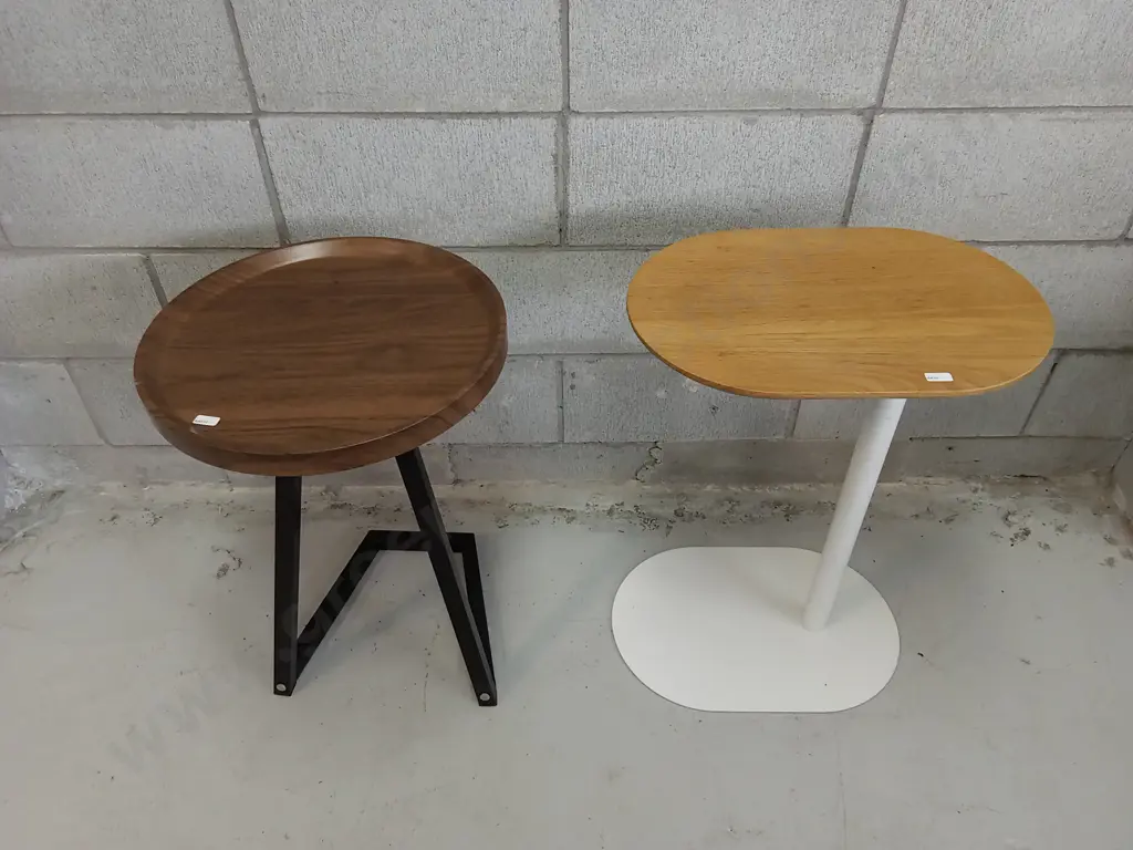TWO SOFA SIDE TABLES, 64CM HIGH Image 1++