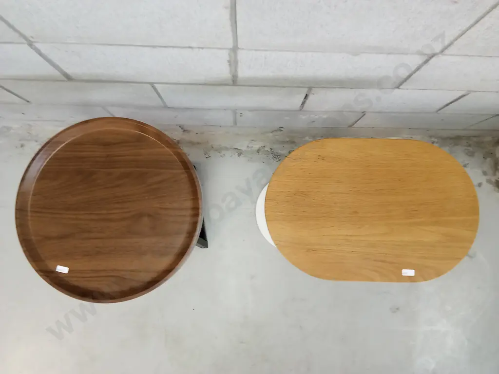 TWO SOFA SIDE TABLES, 64CM HIGH Image 1++