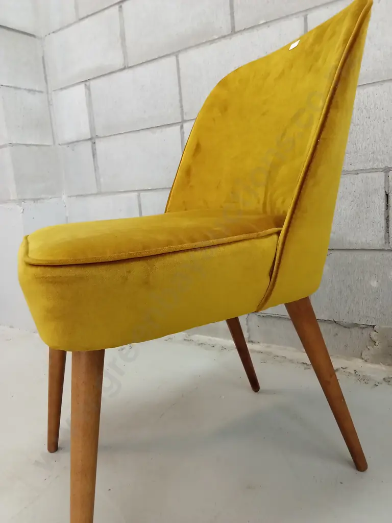 VELVET GOLD OCCASIONAL CHAIR, H 76CM Image 1++