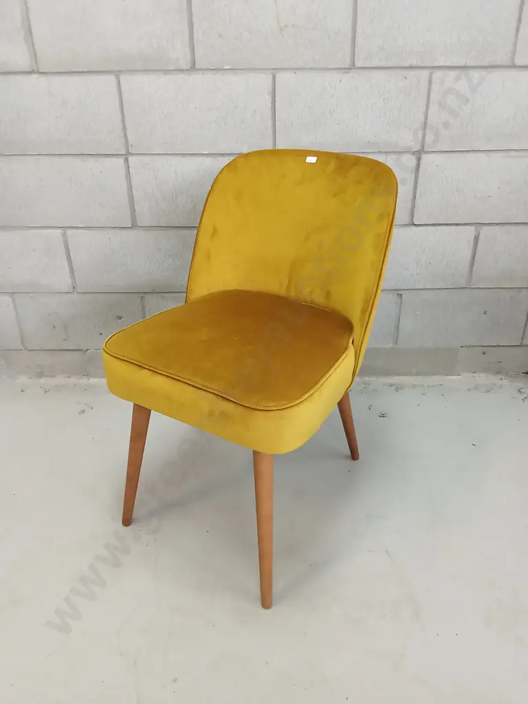 VELVET GOLD OCCASIONAL CHAIR, H 76CM Image 1++
