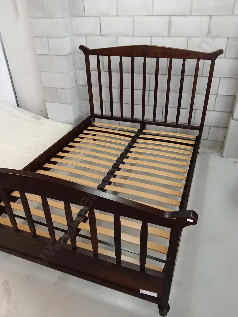 MARKS AND SPENCER DOUBLE BED FRAME AND MATTRESS, 200CM X 146CM Image 1++