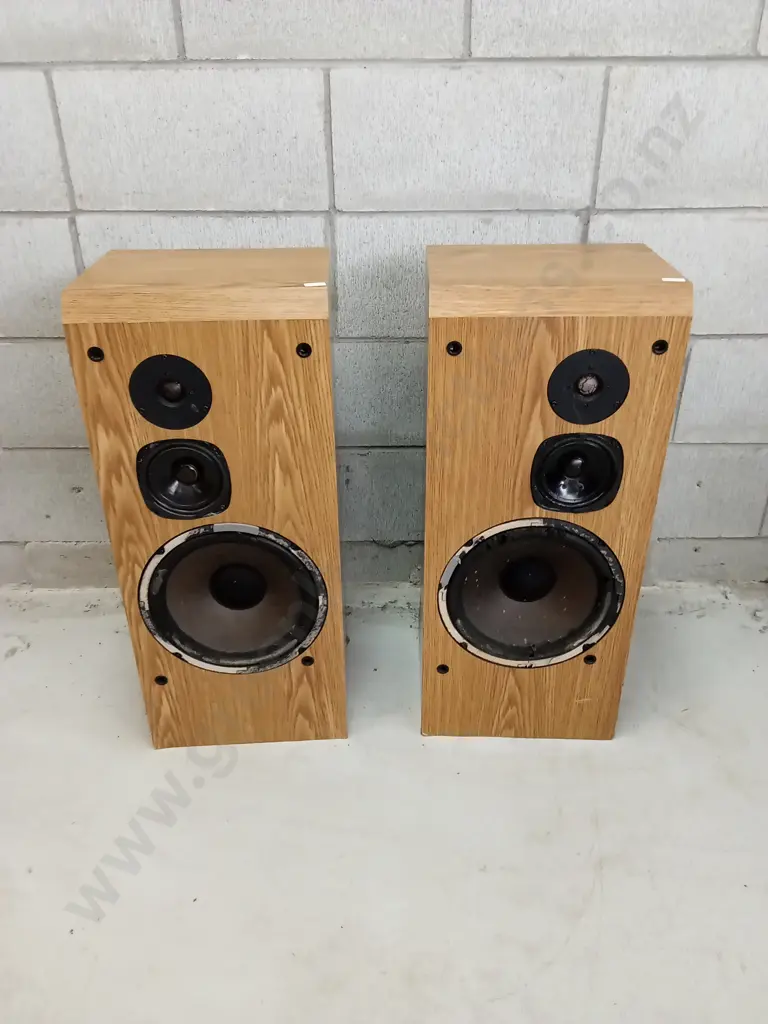 PAIR OF ACOUSTIC LABS SPEAKERS (S-540) NO WIRES, 69CM TALL Image 1++