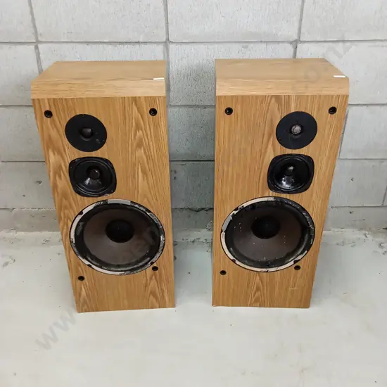 PAIR OF ACOUSTIC LABS SPEAKERS (S-540) NO WIRES, 69CM TALL